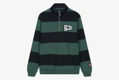 By Parra Worked P Striper Half Zip Sweatshirt