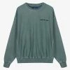 Awake Pigment Dyed Embroidered Crewneck Sweatshirt
