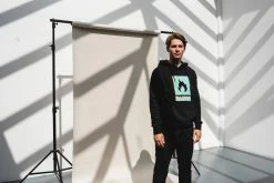 Hanon Crayon Shade Box Logo Hooded Sweatshirt Apparel