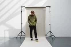 Hanon Camo Print Hooded Sweatshirt Apparel