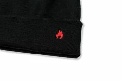 Accessories & Luggage Hanon Embroidered Flame Beanie "Black"