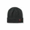 Accessories & Luggage Hanon Embroidered Flame Beanie "Charcoal"