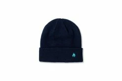 Accessories & Luggage Hanon Embroidered Flame Beanie "Navy"