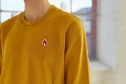 Hanon Flame Badge Crewneck Sweatshirt