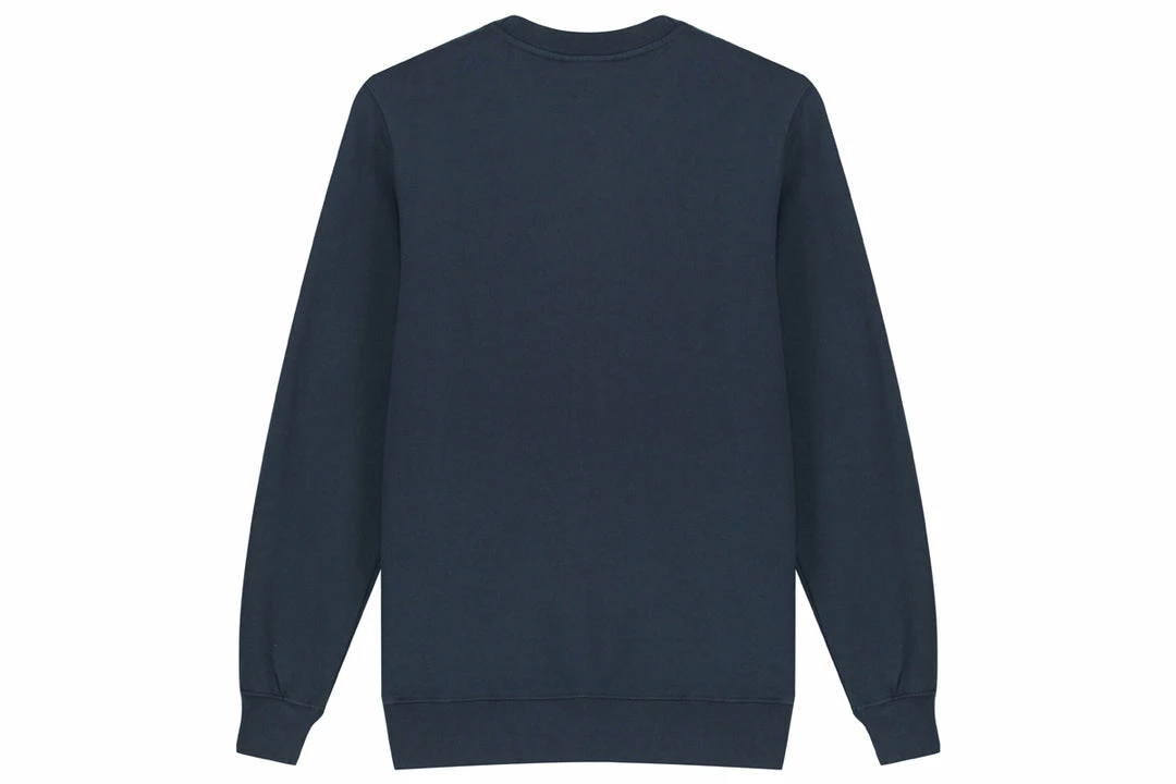 New 🎁 Hanon Flame Badge Crewneck Sweatshirt "Petrol Navy" 🎉 4 Hanon Flame Badge Crewneck Sweatshirt "Petrol Navy"