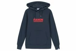 Hanon Bar Logo Hooded Sweatshirt "Petrol Navy"