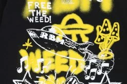 Tees Real Bad Man Free The Weed LS Tee