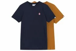 Hanon Flame Badge Tee Double Pack "Navy/Rust" Apparel