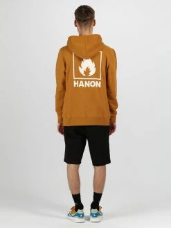 Hanon Box Logo Hooded Sweatshirt