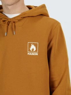 Hanon Box Logo Hooded Sweatshirt