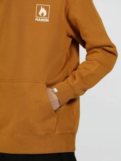 Hanon Box Logo Hooded Sweatshirt