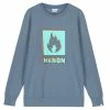 Hanon Crayon Shade Box Logo Sweatshirt Apparel