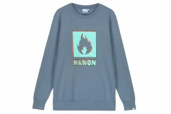 Hanon Crayon Shade Box Logo Sweatshirt Apparel